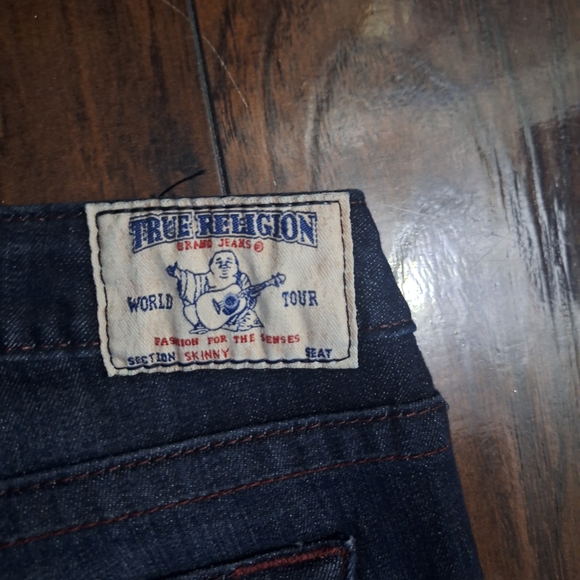 True Religion Medium Wash Low Rise Women's Blue Jeans - Picture 7 of 8